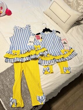 Rare Editions 2t 4t Matching Sets Yellow Blue White